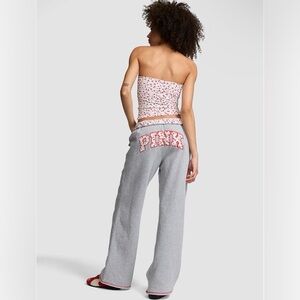 berry fleece cherry sweatpants pink x frankie’s bikini - size extra small